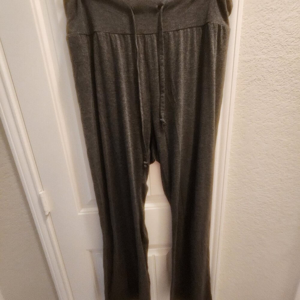 HDE Womens Pajama Pants Wide Leg Sleepwear Casual Loose Lounge Pant Charcoal 3XL